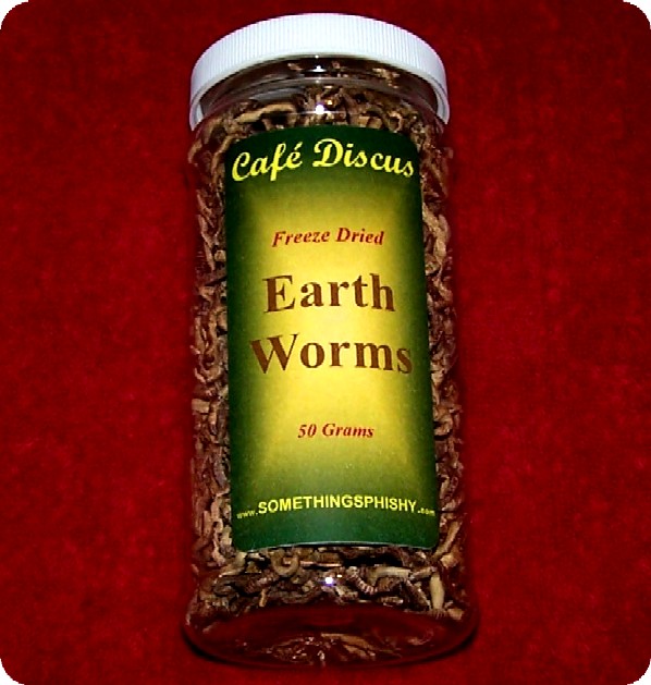 Freeze Dried Earth Worms   50 grams/16 fl. oz. ctr.